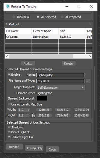 Render to Texture Window