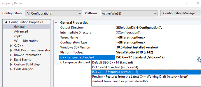 Visual Studio Properties