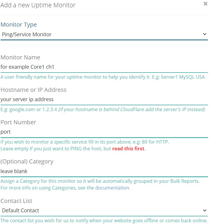 Monitor Configuration